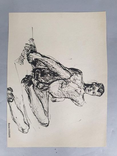 null Gaston BOOK (1900-1984)

Female and male nude studies 

Set of five works (ink...