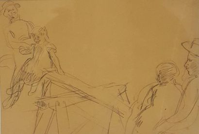 null Set of 5 drawings:



DEMAY germain ( 1819-1886) 

Man at the table,

pencil...