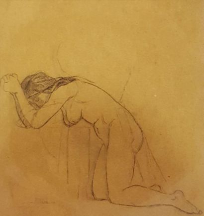 null Set of 6 drawings 



TESTEULIDE Jehan? (1873-1922)

Woman lying in the grass,

pen,...