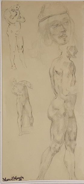 null MANGIN Marcel (1852-1915)

Set of 4 drawings:



River bank, 

pencil on paper,...