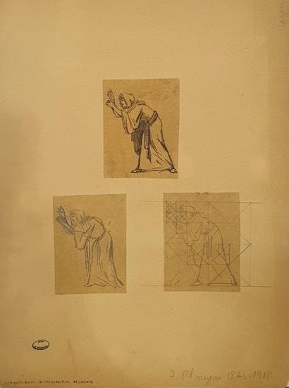 null PLAUZEAU Alfred (1875-1918) 

The resurrection of Lazarus

Three pencil and...