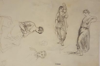 null ROMIEUX Osmond (1826-1908)

Ensemble de 6 dessins:



Planche femmes et tête...