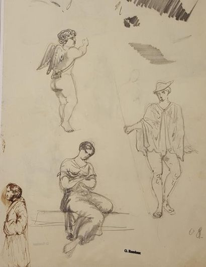 null ROMIEUX Osmond (1826-1908)

Set of 6 drawings:



Women"s board and man"s head,

pencil...