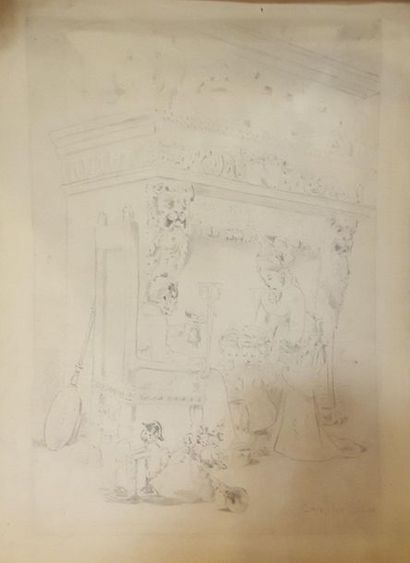 null SAINT-ELME Gauthier 1849-?

Famille devant la cheminée, 

crayon sur papier,...