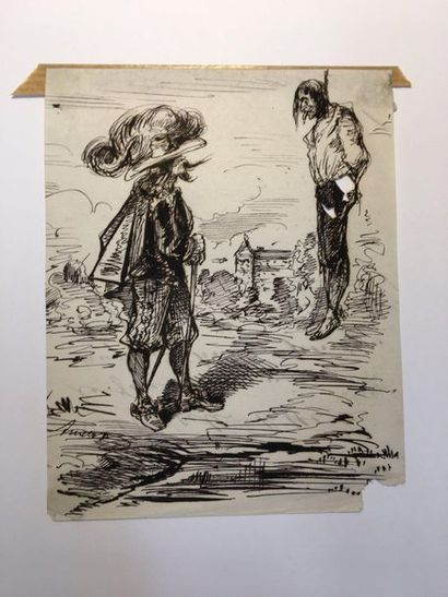 null SONNIER Léon Julien Ernest (XIX)

Paysanne à l'oie, 1902 

Fusain sur papier,...