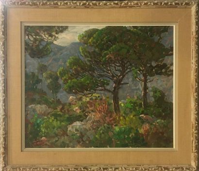 null CHALLULAU Marcel (1887-1982)

Umbrella pines,

 oil on cardboard, 

signed lower...