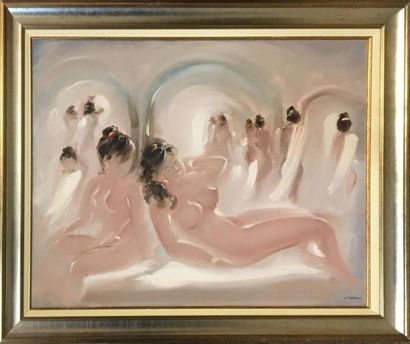 null CHAOUI Salah (1944-)

The hamam 

oil on canvas signed lower right 

73 x 92...