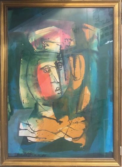 null DASKALOFF Georgi (1923-2005)

Portraits, 

watercolor wash, signed and dated...