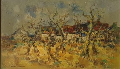 null DESGRANGES Gérard, 1909-2006,

Landscape with trees,

oil on canvas, signed...