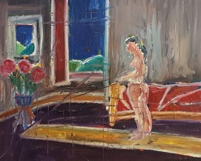 null DURIAUD Christian (born in 1944)

Nude with a Bouquet of Flowers, 1974

Oil...