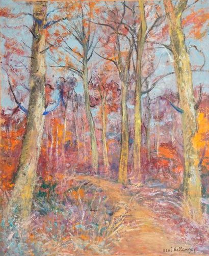 null René Charles BELLANGER, 1895-1964

Matin de givre dans la forêt, 1962

huile...