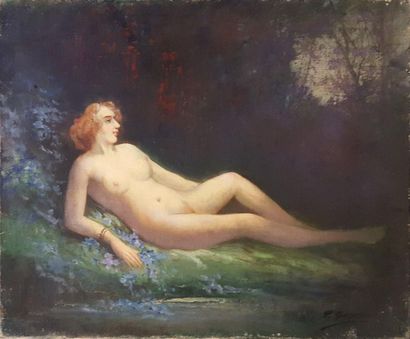 null SORLAIN Jean (1859-1942) [Paul Denarié says]

Naked allangui, 

Oil on canvas...