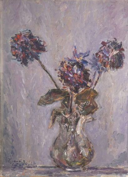 null STANKOVIC Branko Lale, 1915-1989,

Bouquet, 1944,

huile sur isorel, signé et...