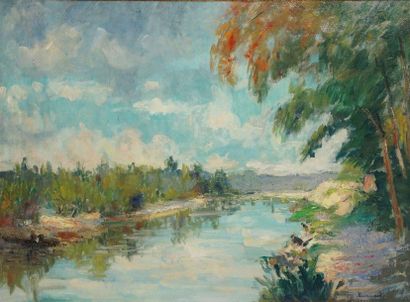 null VAUMOUSSE Mauritius, 1876-1961

The Allier in Vichy

oil on canvas (very little...