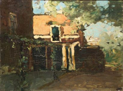 null WEISSENBRUCH Wilhem Johannes, 1864-1941,

House in the sun, 1915,

oil on canvas...