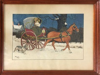 null Harry ELIOTT (1882-1959)

The carriage in the snow

Engraving, signed lower...