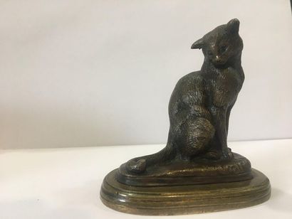 null FRÉMIET Emmanuel (1824-1910)

The cat,

bronze with a brown patina,

Height:...