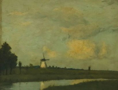null ULMANN Raoul André, born in 1867

Canal and mill

oil on panel (small restoration),...