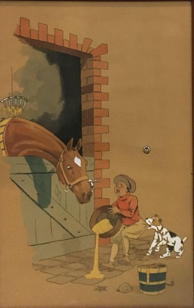 null Étienne LE RALLIC (1891-1968)

Horse racing and children caring for horses

Two...
