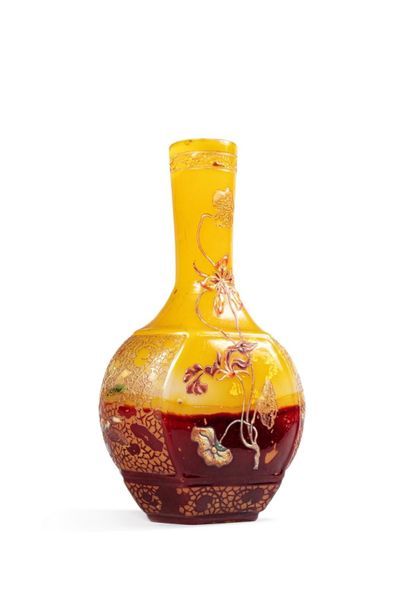 Émile GALLE (1864-1904)
Vase ovoïde à panse...
