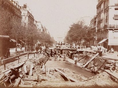 null Charles MAINDRON (1861-1940). Construction du Chemin de Fer Métropolitain Municipal...