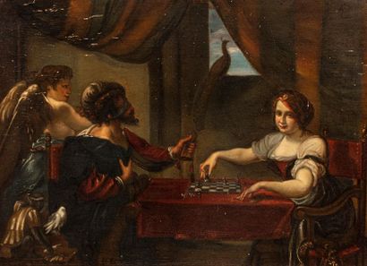 null DUTCH SCHOOL 

In the Taste of the 17th century 

The blind chess game (Allegory...
