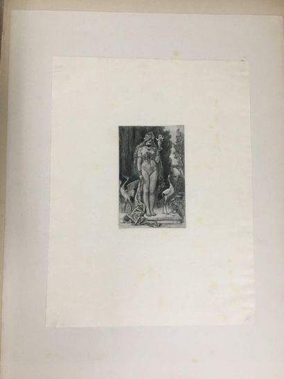 null ROPS Félicien, 1833-1898,

Frontispice d'un document sur l'impuissance d'aimer,

héliogravure...