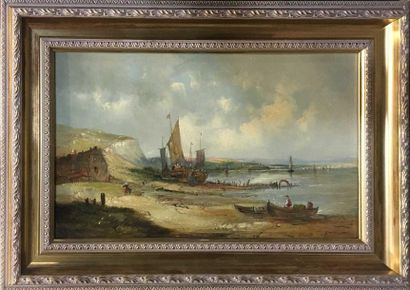 null VICKERS Alfred.H, 1853-1907

Pêcheurs à marée basse

Huile sur toile, signée...