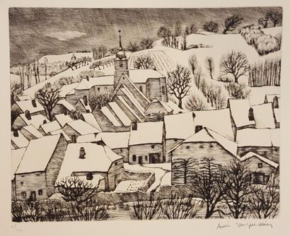 JACQUEMIN André (1904-1992)

Snowy landscape

Etching...