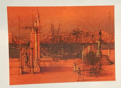 null CARZOU Jean (1907-2000)

The Armada, 1983

Lithograph, signed and dated lower...