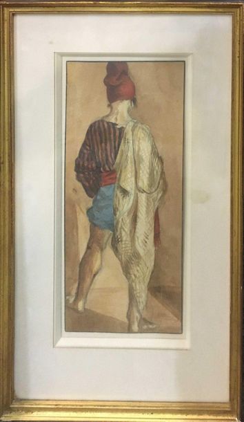 null ECOLE XIXe 

Pêcheur napolitain de dos, aquarelle 

24.50x10.60 cm



attribué...