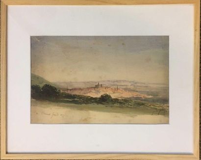 null DE FABRY Paul 1833-1927

Clermont-Ferrand,

Aquarelle, signée en bas à droite,...