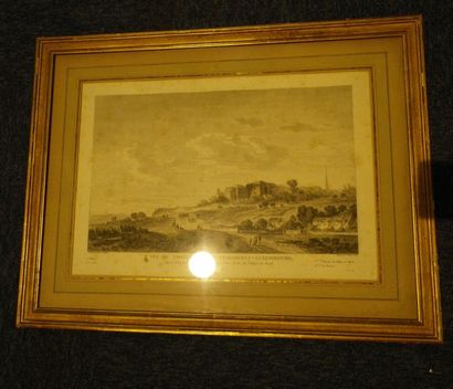 null MANETTE - CITY OF MONTMORENCY (lot of 7 framed prints sold without reserve price...