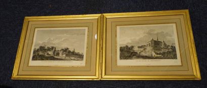 null MANETTE - CITY OF MONTMORENCY (lot of 7 framed prints sold without reserve price...