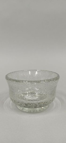 DAUM Nancy, glass bowl , signed on the foot,...