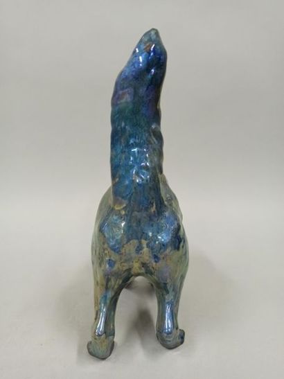 null RAMBERVILLERS

Cat with round back in flamed stoneware with iridescent reflections.

Ht.:...