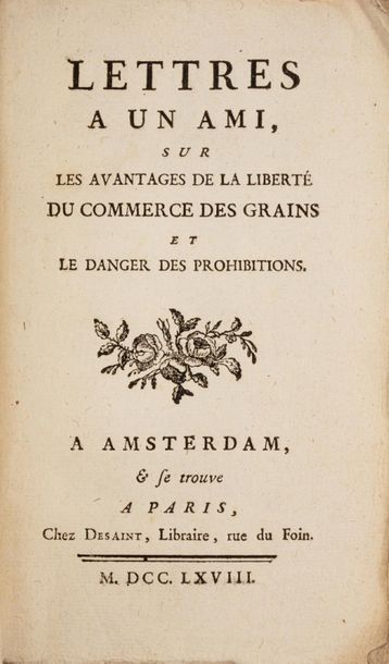 LE TROSNE (Guillaume-François)]. Lettres...