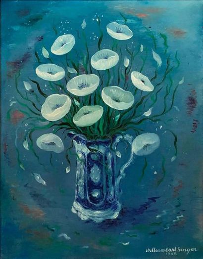 null SINGER William Earl, 1909-1960,

Bouquet, 1968,

huile sur toile

signé et daté...