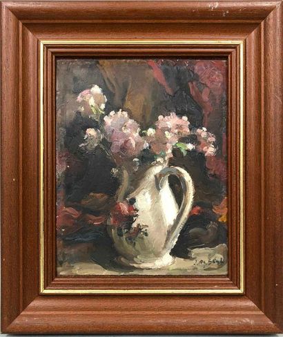 null STIVAL Jean Alphonse, 1879-1944,

Bouquet dans une cruche,huile sur carton,...