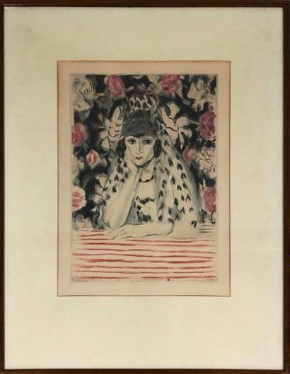 null VILLON Jacques, 1875-1963 d'après Henri MATISSE,
Matisse, L'Espagnole, 1925-1926,...