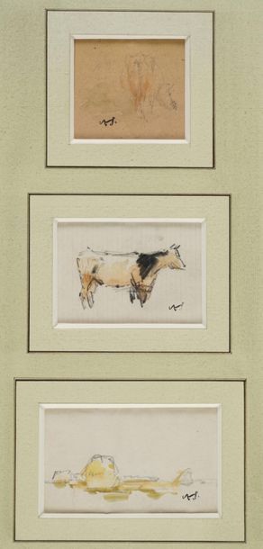 null VOLLON Antoine, 1833-1900

Vaches et meules - Paysage

quatre dessins aquarellés...