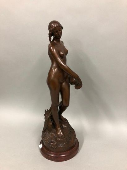 null DAILLON Horace, c.1854-1940,

The source,

bronze with a patina medal on a base...