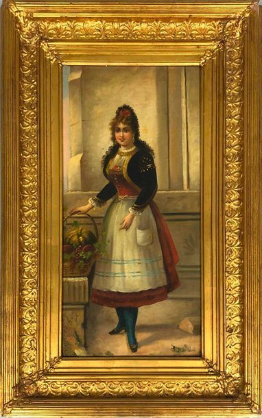 null DUVAL P., XIXe siècle,

Femmes en costume traditionnel,paire d'huile sur toiles...