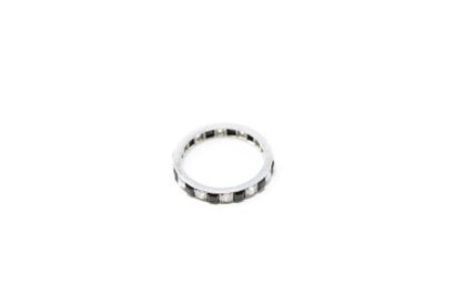 CARTIER CARTIER

American platinum wedding band decorated with old cut and half cut...