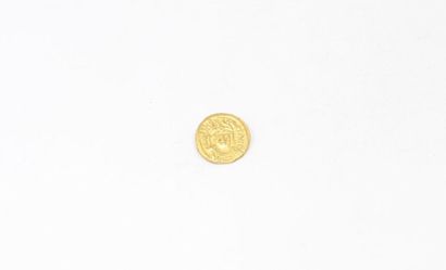 null EMPIRE BYZANTIN 
Thick flank solidus. 
Struck in Carthage. 
TTB. 
Weight: 4.37...