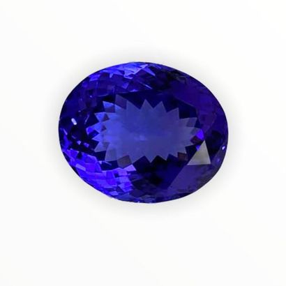 null Oval Tanzanite on paper. 
Accompanied by a GIA certificate dated 31/07/2020....