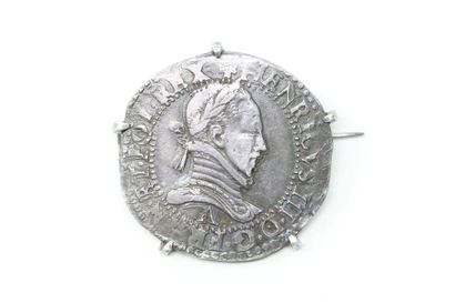 HENRI III

Franc with a flat silver collar,...