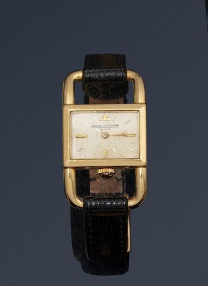 JAEGER LE COULTRE YELLOWING THE NECK

No. 881146 A

Ladies' wristwatch in 18K gold...