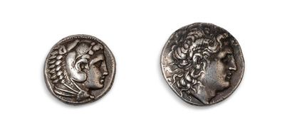 null IV / III century BC. 

Set of two silver tetradrachms, one Thracian, Lysimachus,...