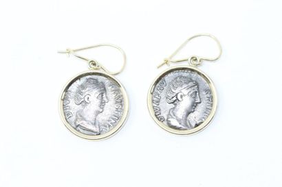 ROMAN EMPIRE
Two silver Faustina denarii.
Mounted...